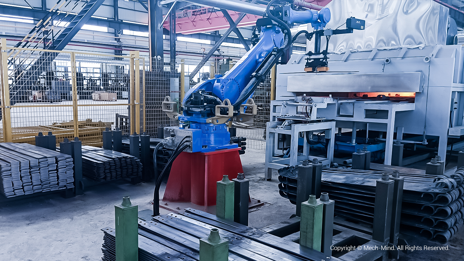 3D視覺引導板簧上下料 | 某大型汽配廠