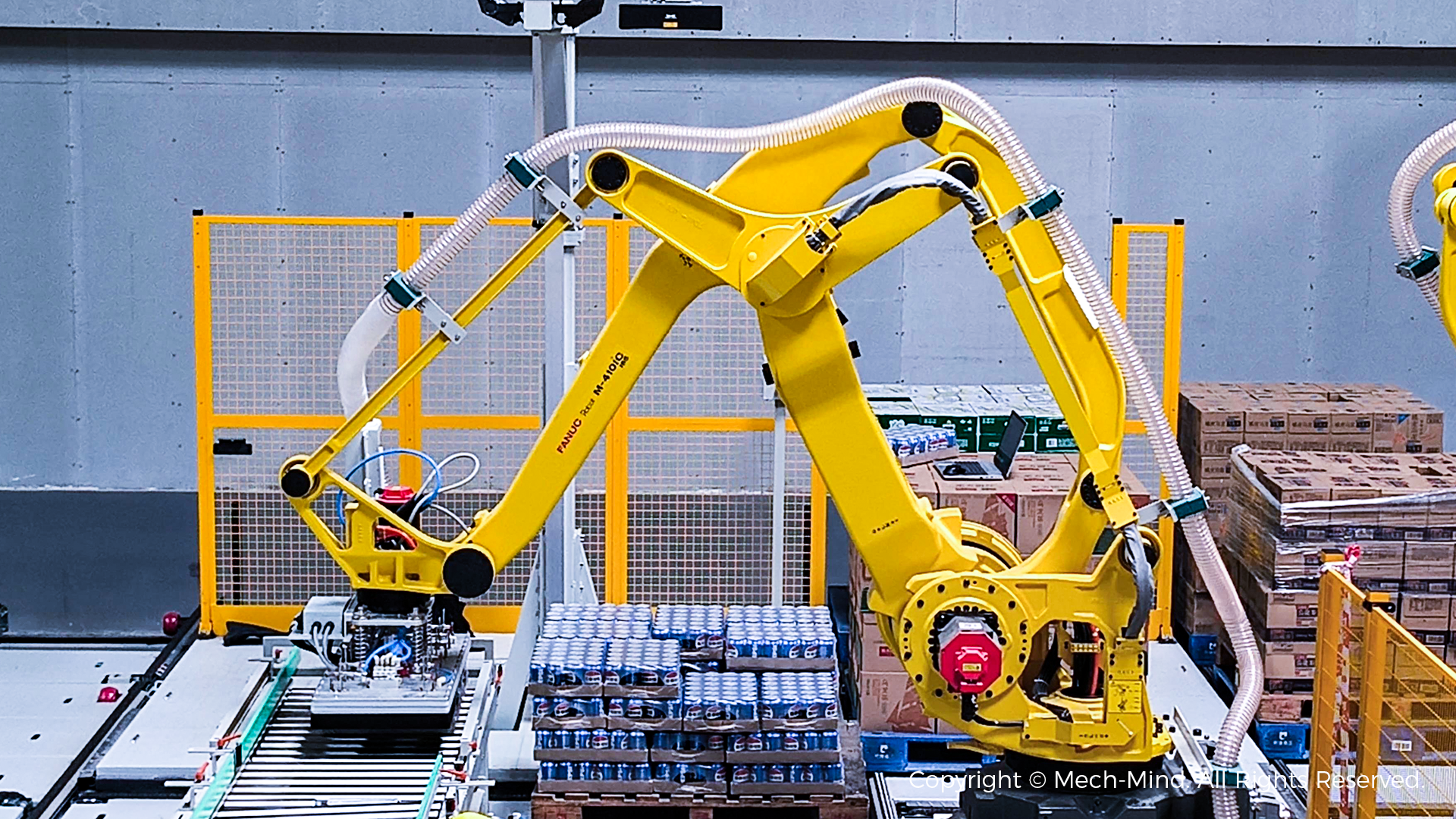 AI視覺引導(dǎo)紙箱/膜包拆垛 | 某大型食品企業(yè)