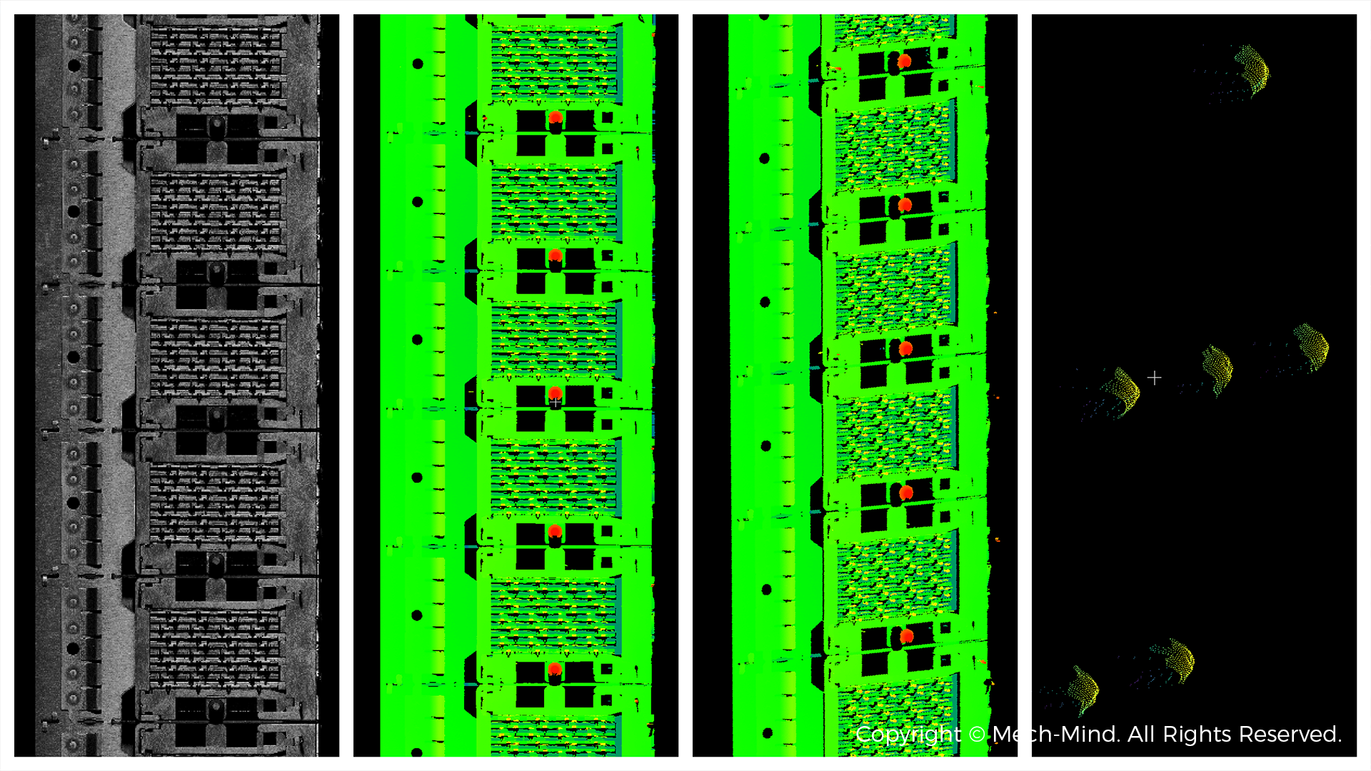 快速全檢、軟硬一體、便捷交付——梅卡曼德3D線激光技術+AI測量軟件賦能汽車連接器Pin針精密測量