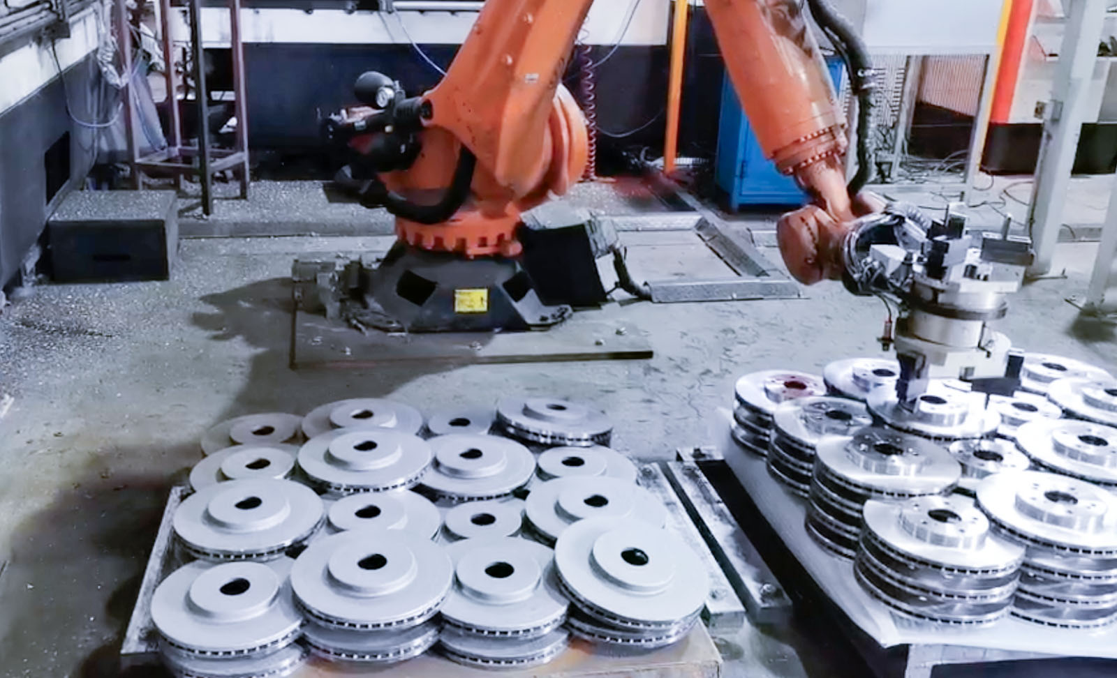 AI視覺(jué)引導(dǎo)剎車(chē)盤(pán)抓取上料 | 某大型汽車(chē)零部件廠