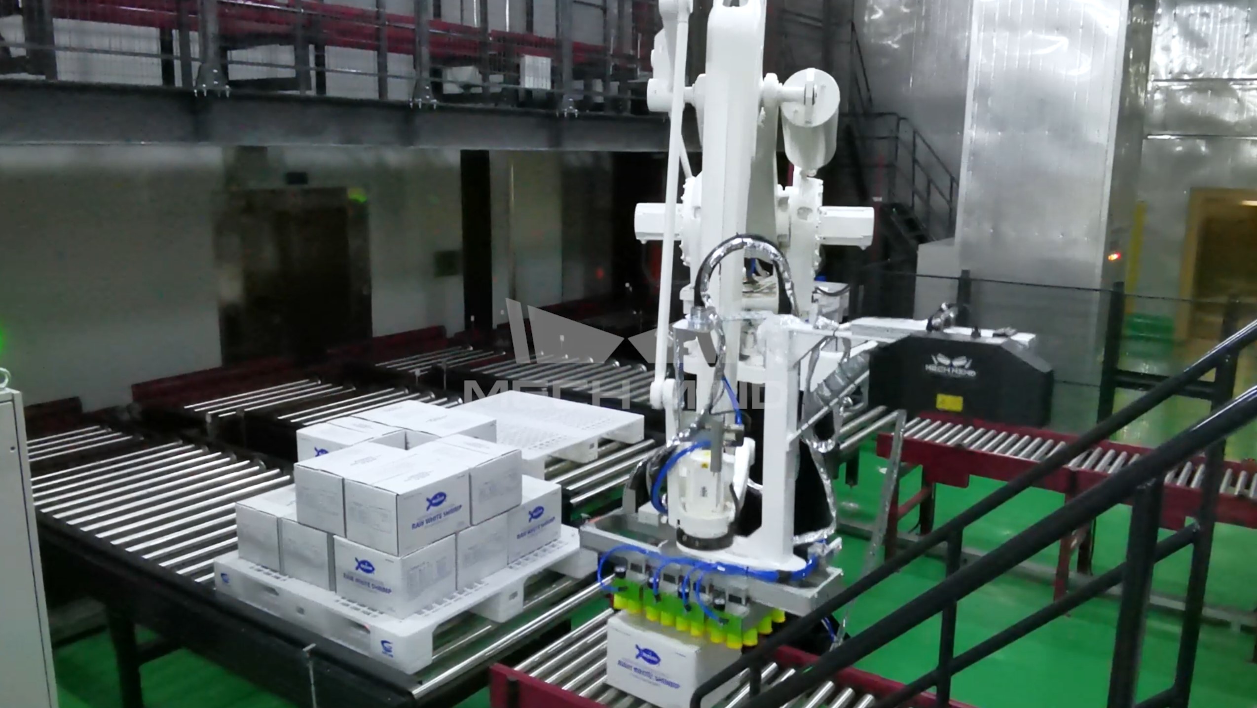 某大型食品廠-3D視覺引導紙箱拆垛