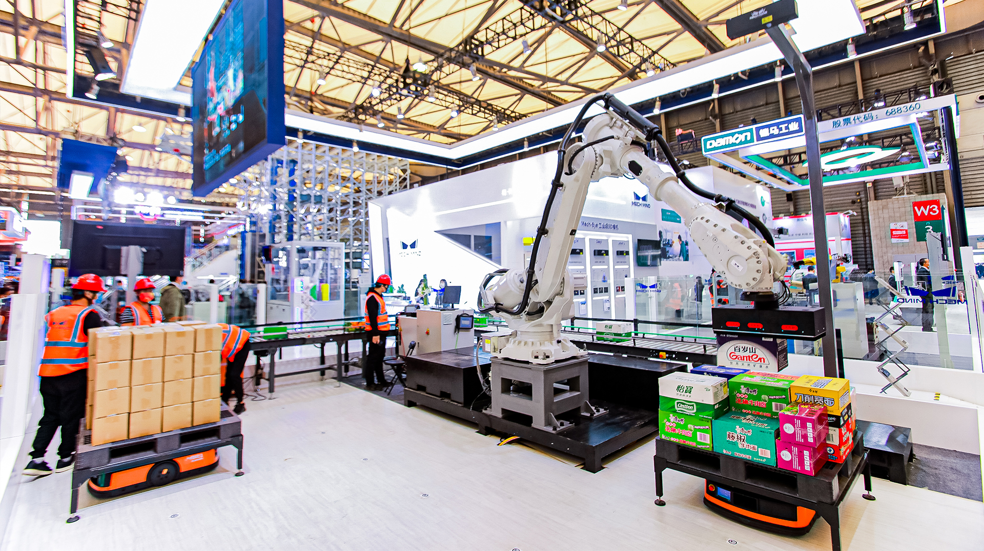 CeMAT現(xiàn)場(chǎng) | 梅卡曼德全新升級(jí)五大物流解決方案重磅亮相，AI+3D賦能智能物流