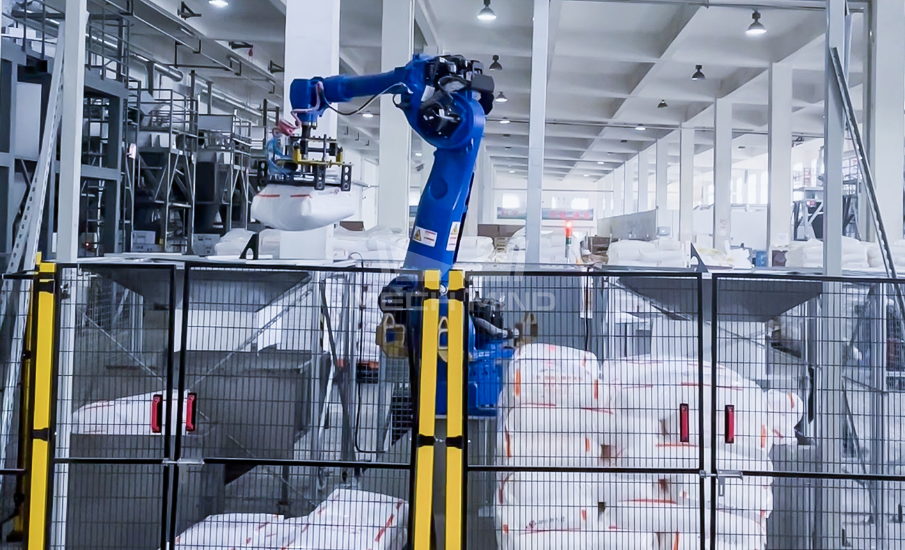 AI視覺引導麻袋拆垛 | 某大型工廠