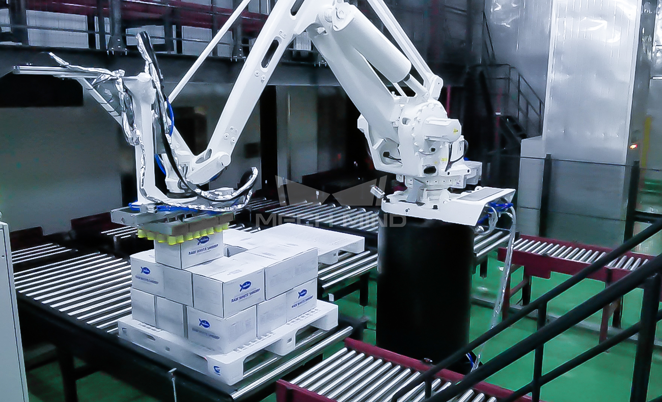 AI視覺引導紙箱拆垛 | 某大型食品廠