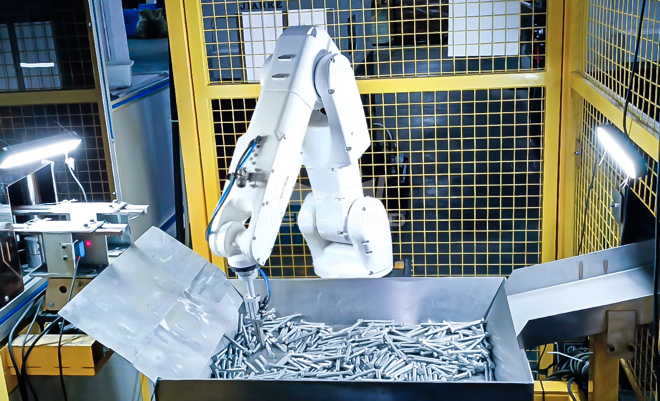 AI視覺引導(dǎo)螺栓抓取上料 | 某大型汽車零部件廠