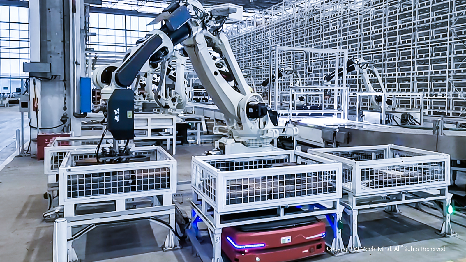 3D視覺引導(dǎo)中小板件抓取上料 | 某工程機(jī)械巨頭 3D視覺引導(dǎo)中小板件抓取上料 | 某工程機(jī)械巨頭