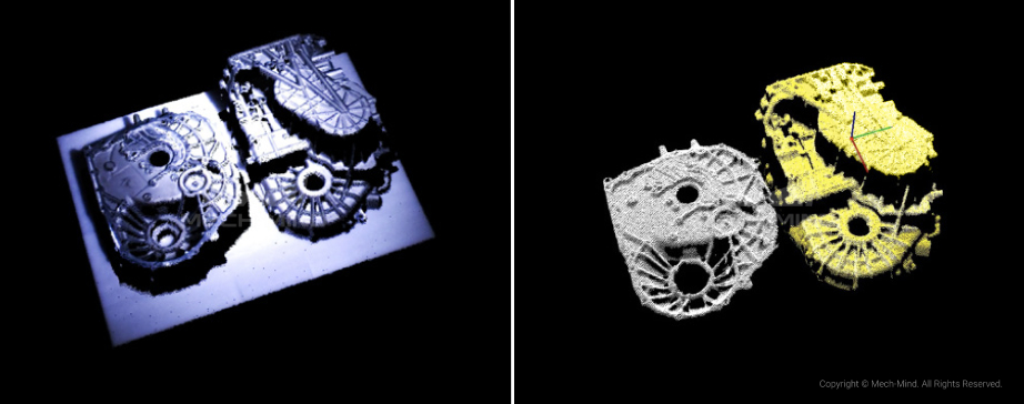 點云圖及識別結果圖 點云圖及識別結果圖