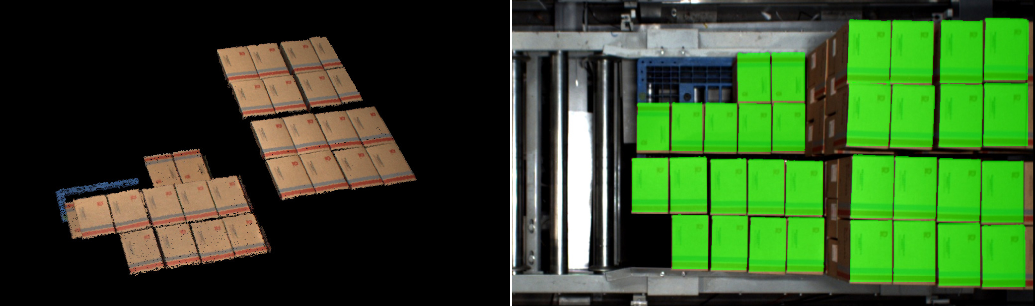 點云圖及識別結果圖 點云圖及識別結果圖